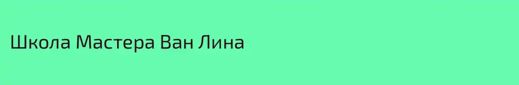 Школа Мастера Ван Лина